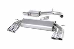 Catback výfuk Milltek Audi S3 8V 2.0 TFSI Quattro 3-dv. (13-) - verze s rezonátorem Race - koncovky leštěné Oval
