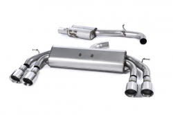 Catback výfuk Milltek Audi S3 8V 2.0 TFSI Quattro 3-dv. (13-) - verze s rezonátorem Race - koncovky leštěné GT