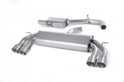 Catback výfuk Milltek Audi S3 8V 2.0 TFSI Quattro 3-dv. (13-) - verze s rezonátorem Race - koncovky titanové GT