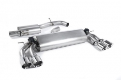 Catback výfuk Milltek Audi S3 8V 2.0 TFSI Quattro 3-dv. (13-) - verze s rezonátorem - koncovky leštěné GT (homologace)