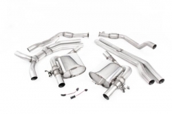 Catback výfuk Milltek Audi RS5 B9 2.9 V6 Turbo Coupe (17-) - verze bez rezonátoru - koncovky leštěné