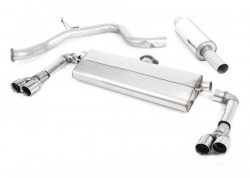 Catback výfuk Milltek Seat Leon 5F Cupra 300 2.0 TSI (18-) - verze Road+ - koncovky leštěné GT80