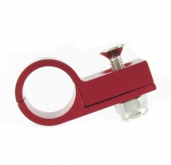 Celohliníková svorka P Clip / držák hadice - 14,3mm - červená