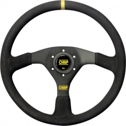 Volant OMP Velocitá 350mm - černý/černý - semiš