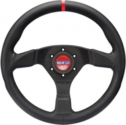 Volant Sparco R383 Champion 330mm - černý/černý - kůže