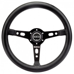 Volant Sparco Targa 350 350mm - černý/černý - kůže