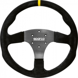 Volant Sparco R330 330mm - černý/černý - semiš