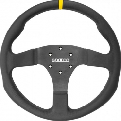 Volant Sparco R330 330mm - černý/černý - kůže