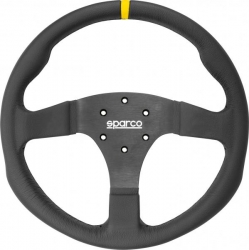 Volant Sparco R350 350mm - černý/černý - kůže