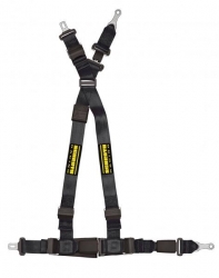 Bezpečnostní pás Schroth QuickFit 4-bodový černý - očko (E homologace) - levý