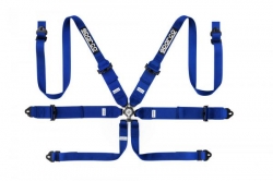 Bezpečnostní pás Sparco Pro Racer 04818RH1 3/2" 6-bodový modrý - karabina (FIA homologace)