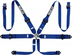 Bezpečnostní pás Sparco Pro Racer 04818RHAL1 3/2" 6-bodový modrý - karabina (FIA homologace)