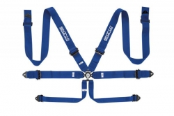 Bezpečnostní pás Sparco 04818RAL 3" 6-bodový modrý - karabina (FIA homologace)