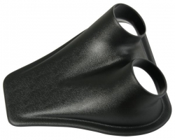 Přívod vzduchu Sandtler 240 x 215mm - průměr 2x 70mm - černý