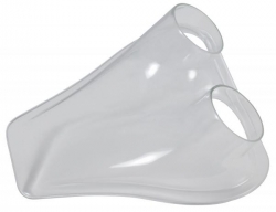Přívod vzduchu Sandtler 240 x 215mm - průměr 2x 70mm - čirý