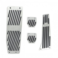 Pedály ProRacing pro BMW 3-Series E30 / E36 / E46 / E90 / E91 / E92 / E93 bez loga - manuální převodovka - stříbrné