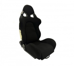Sportovní sedačka ProRacing RS913D skořepinová sklopná černá - s pojezdem a držákem