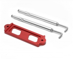 Upevňovací kit na držák baterie Honda Civic / CRX / Integra / S2000 - červený