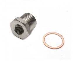 Redukční adaptér na lambda sondu M18 x 1,5mm na M12 x 1,25 - nerezová ocel