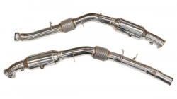 Downpipes s náhradami katalyzátorů TurboWorks Mercedes ML 320/400/450 W166 3.0 V6 bi-turbo M276 (12-15)