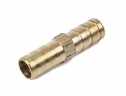 Mosazná přechodka / spojka na hadice 12mm - délka 42mm