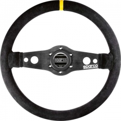 Volant Sparco R215 350mm - černý/černý - semiš