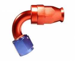 Fitinka koleno 120° D-04 (AN4) 7/16x20-UNF - teflonová PTFE hadice
