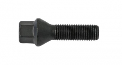 Kolový šroub s kuželovou dosedací plochou H&R M14x1,5x45 mm barva černá - 10ks