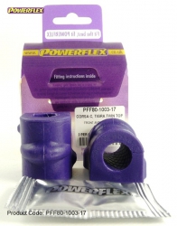 Silentbloky Powerflex Opel Tigra Twin Top (04-) Front Anti Roll Bar Mounting Bush 17mm