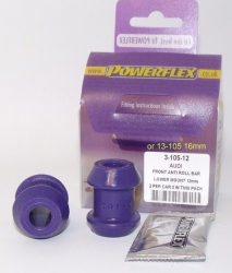 Silentbloky Powerflex Audi Cabriolet (92-00) Front Outer Roll Bar Mount Lower 16mm (3)