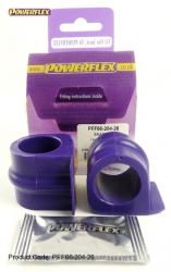 Silentbloky Powerflex Saab 900 (94-98) Front Anti Roll Bar Mounting 26mm (4)