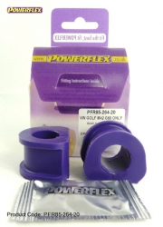 Silentbloky Powerflex VW Golf 2 4WD vč. G60/Rallye/Country Rear Anti Roll Bar Outer Bush 20mm (10)