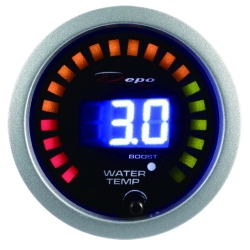 Přídavný budík Depo Racing Digital 2in1 - tlak turba elektronický + teplota vody