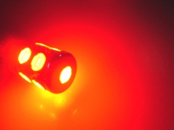 LED koncová světla 7440 / 7443 / T20S / T20W 11W High Power LED červené
