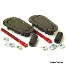 Zámky / držáky kapoty Aerocatch - černé