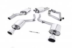 Catback výfuk Milltek Audi S5 B8 Coupe/Cabriolet 3.0 TFSI S-tronic (09-11) - verze s rezonátorem - koncovky leštěné Oval (homologace)
