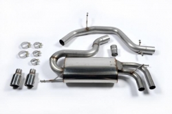 Catback výfuk Milltek Audi A3 8P 2.0 TFSi 2WD 3-dv. (03-12) - verze bez rezonátoru (homologace)