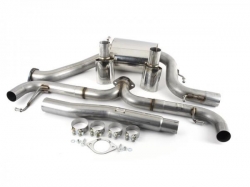 Catback výfuk Milltek VW Scirocco Mk3 R (09-16) - verze bez rezonátoru - koncovky leštěné GT