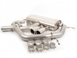 Catback výfuk Milltek VW Golf 6 GTi 2.0 TFSI 210PS (09-13) - verze bez rezonátoru - koncovky leštěné 90mm Jet