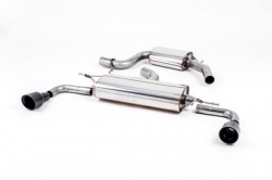 Catback výfuk Milltek VW Golf 6 GTi 2.0 TFSI 210PS (09-13) - verze s rezonátorem - koncovky černé 100mm GT