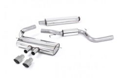 Catback výfuk Milltek Ford Focus Mk3 ST 2.0 EcoBoost 5-dv. hatchback (12-) - verze s rezonátorem - koncovky titanové (homologace)