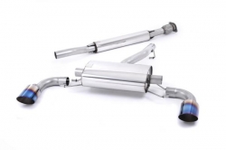 Secondary catback výfuk Milltek Subaru BRZ 2.0 (12-) - verze s rezonátorem - koncovky titanové modré (homologace)