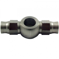 Oboustranné banjo rovné D-03 (AN3) - průměr oka 10,2mm - nerezové