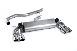 Catback výfuk Milltek VW Golf 7 R 2.0 TSI 300PS (14-16) - verze bez rezonátoru - koncovky leštěné Oval