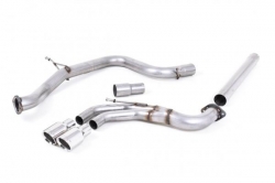 Catback výfuk Milltek VW Golf 7 GTD 2.0 TDI 185PS (13-) - verze bez rezonátoru - koncovka leštěná