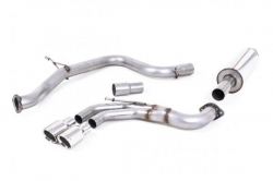 Catback výfuk Milltek VW Golf 7 GTD 2.0 TDI 185PS (13-) - verze s rezonátorem - koncovka leštěná (homologace)
