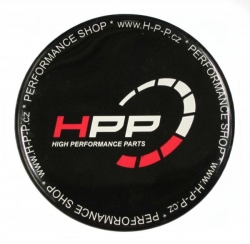 3D samolepka HPP kruhová černá - průměr 60mm