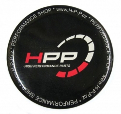 3D samolepka HPP kruhová černá - průměr 50mm