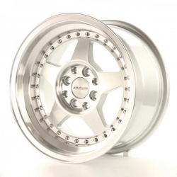 Alu kolo Japan Racing JR6 15x8 ET15 4x100/114 Machined Silver
