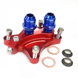 Adaptér pro montáž olejového chladiče na blok motoru Nissan 200SX S13/S14/S15 SR20DET - D-10 (AN10)